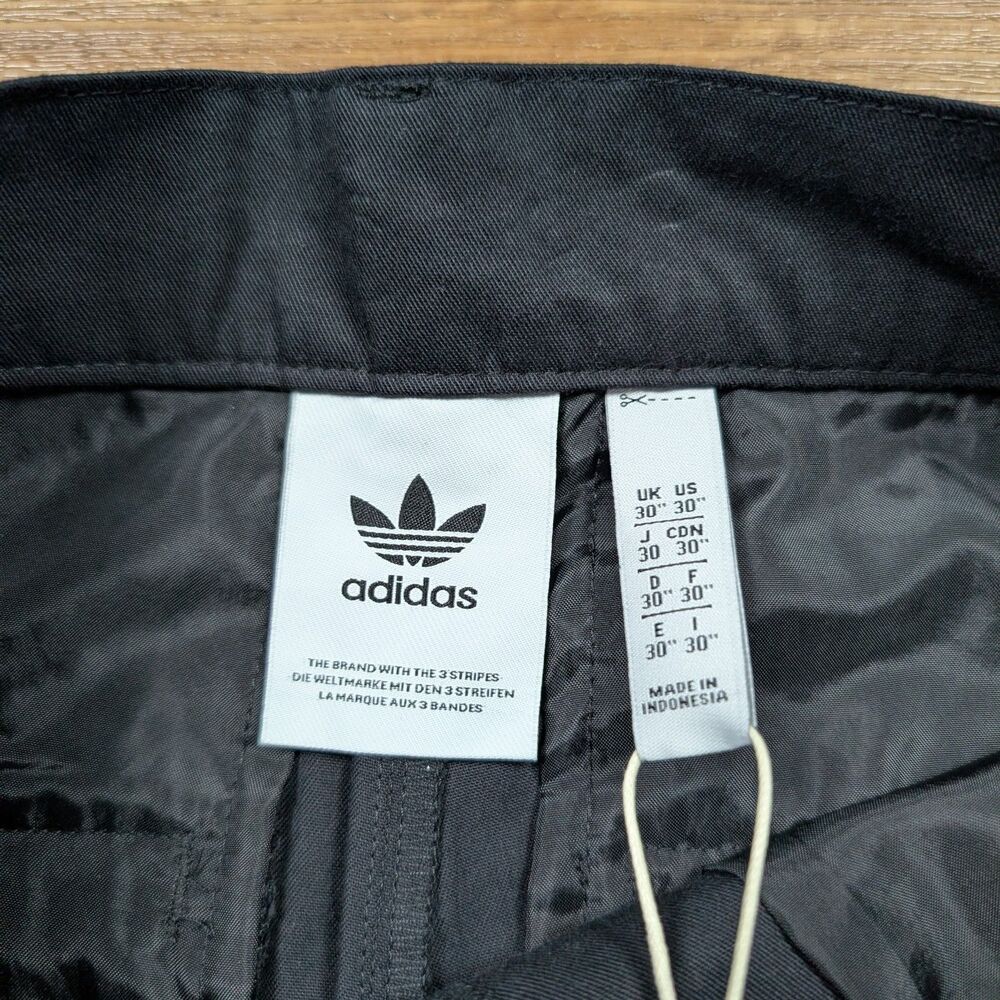 Adidas Originals Essentials Straight Leg Chino Pants Mens Size 30x30 Black - Picture 6 of 13